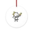 thumbnail image 1 of CafePress - Girl & Trumpet -  Round Wood Ornament 4", 1 of 2