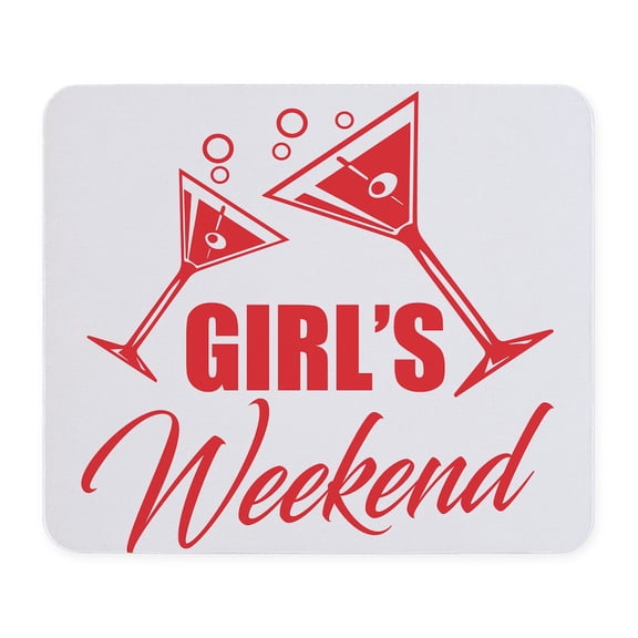 CafePress - Girl's Weekend Party Fun Mousepad - Non-slip Rubber Mousepad, Gaming Mouse Pad