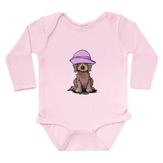 CafePress - Girlie Doodle Long Sleeve Infant Bodysuit - Long Sleeve Cotton Baby Bodysuit