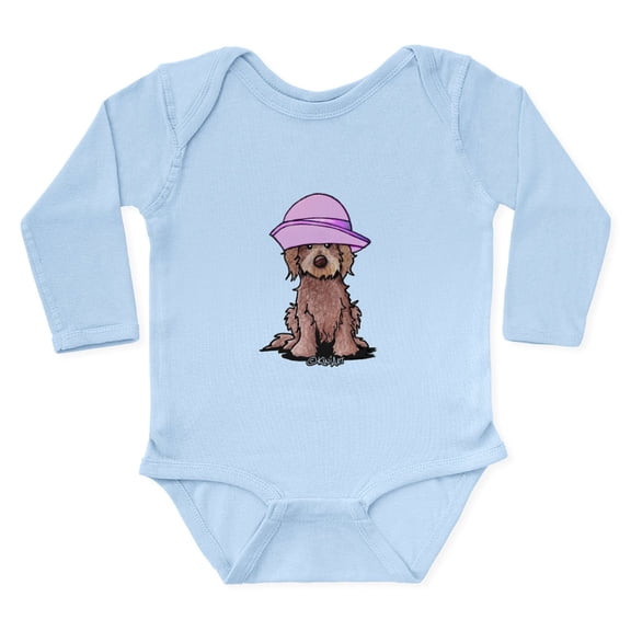 CafePress - Girlie Doodle Long Sleeve Infant Bodysuit - Long Sleeve Cotton Baby Bodysuit