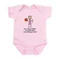 thumbnail image 1 of CafePress - Girls Basketball Infant Bodysuit - Baby Light Bodysuit, Size Newborn - 24 Months, 1 of 4