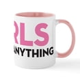 thumbnail image 1 of CafePress - Girls Can Do Anything Mug - 11 oz Ceramic Mug - Novelty Coffee Tea Cup, 1 of 6