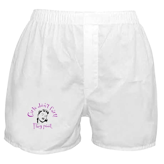 CafePress - Girls Don't Fart Boxer Shorts - Men's Novelty Boxer Shorts