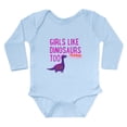 thumbnail image 1 of CafePress - Girls Like Dinosaurs Too RAWRRHH Body Suit - Long Sleeve Cotton Baby Bodysuit, 1 of 4