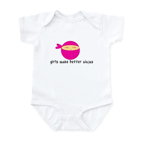 CafePress - Girls Make Better Ninjas Infant Bodysuit - Baby Light Bodysuit, Size Newborn - 24 Months