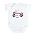 thumbnail image 1 of CafePress - Girls Pump Iron Too! Infant Bodysuit - Baby Light Bodysuit, Size Newborn - 24 Months, 1 of 4
