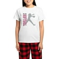 thumbnail image 1 of CafePress - Girls Softball Women's Light Pajamas - Women's Short Sleeve Print T-Shirt and Pants Light Cotton Pajama Set, 1 of 7