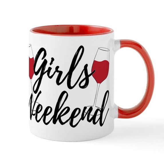CafePress - Girls Weekend - 11 oz Ceramic Mug - Novelty Coffee Tea Cup