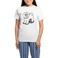 thumbnail image 1 of CafePress - Girly Bichon Frise Women's Light Pajamas - Women's Short Sleeve Print T-Shirt and Pants Light Cotton Pajama Set, 1 of 7