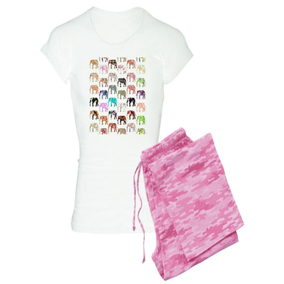 CafePress - Girly Whimsical Retro Flora - Women's Light Pajamas