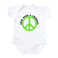 thumbnail image 1 of CafePress - Give Peas A Chance Infant Bodysuit - Baby Light Bodysuit, Size Newborn - 24 Months, 1 of 4