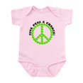 thumbnail image 1 of CafePress - Give Peas A Chance Infant Bodysuit - Baby Light Bodysuit, Size Newborn - 24 Months, 1 of 4