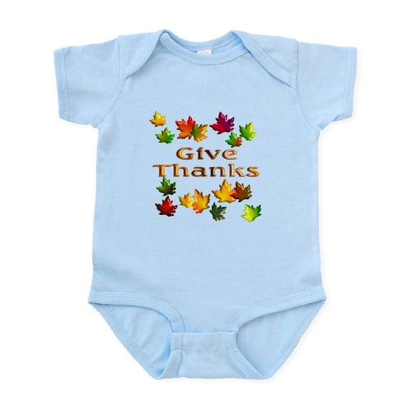 CafePress - Give Thanks Infant Bodysuit - Baby Light Bodysuit, Size Newborn - 24 Months