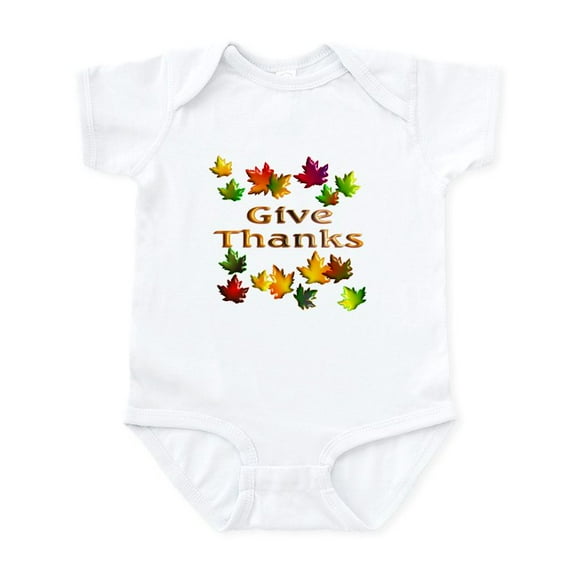 CafePress - Give Thanks Infant Bodysuit - Baby Light Bodysuit, Size Newborn - 24 Months