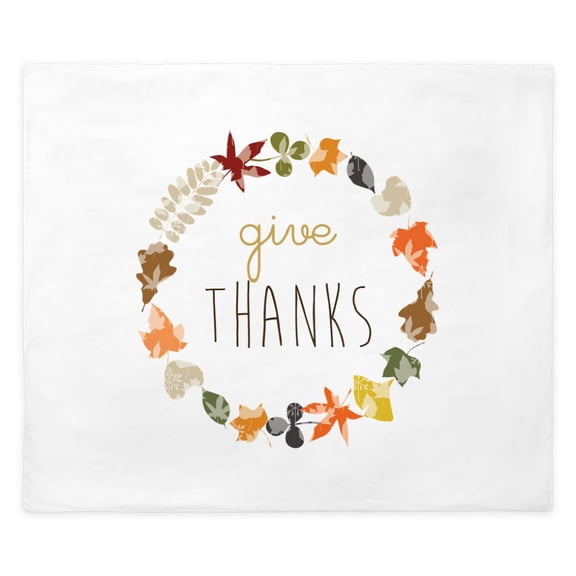 CafePress - Give Thanks - King Duvet Cover, Printed Comforter Cover, Unique Bedding,