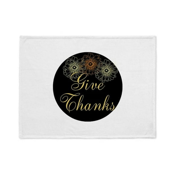CafePress - Give Thanks - Soft Fleece Throw Stadium Blanket, 30"x40"
