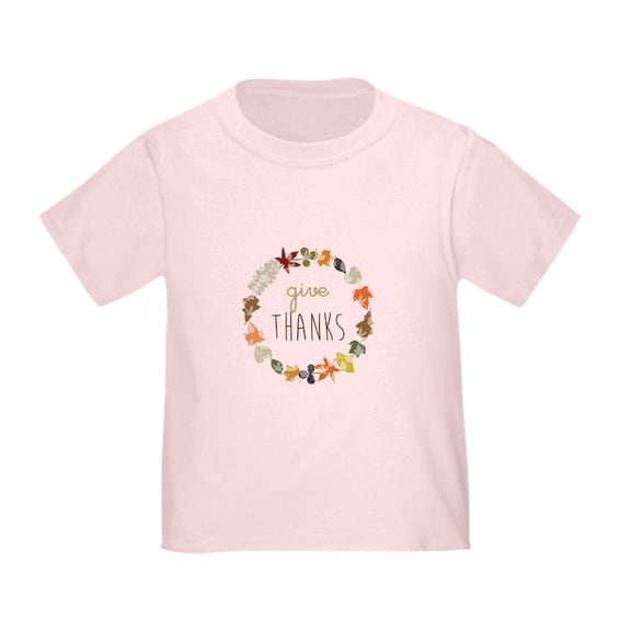 CafePress - Give Thanks T Shirt - Cute Toddler T-Shirt, 100% Cotton