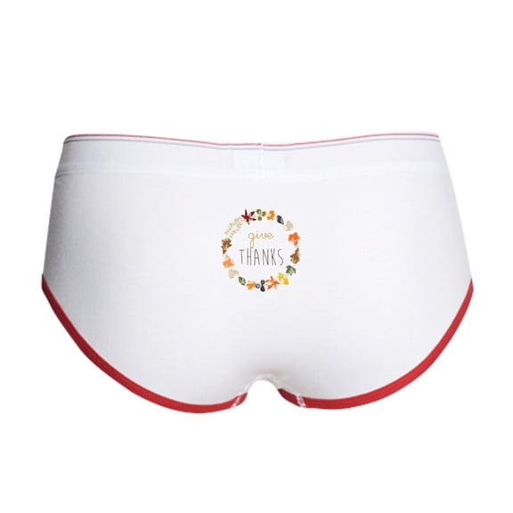 CafePress - Give Thanks Women's Boy Brief - Women's Novelty Briefs, Size S-XL