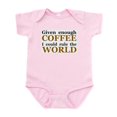 thumbnail image 1 of CafePress - Given Enough Coffee Infant Bodysuit - Baby Light Bodysuit, Size Newborn - 24 Months, 1 of 4