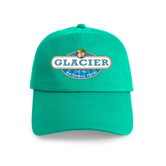 CafePress - Glacier National Park - Adjustable 100% Brushed Unisex Casual Cotton Baseball Cap, Beige, 1