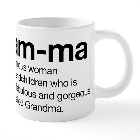 CafePress - Glam Ma - 20 Oz White Ceramic Mega Mug