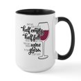 thumbnail image 1 of CafePress - Glass Half Empty Or Full - 15 oz Ceramic Large White Novelty Mug, 1 of 4