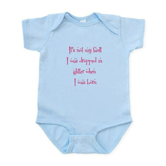 CafePress - Glitter Body Suit - Baby Light Bodysuit, Size Newborn - 24 Months
