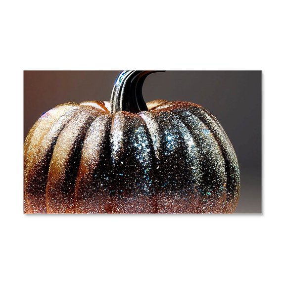 CafePress - Glitter Pumpkin - 20x12 Wall Decal