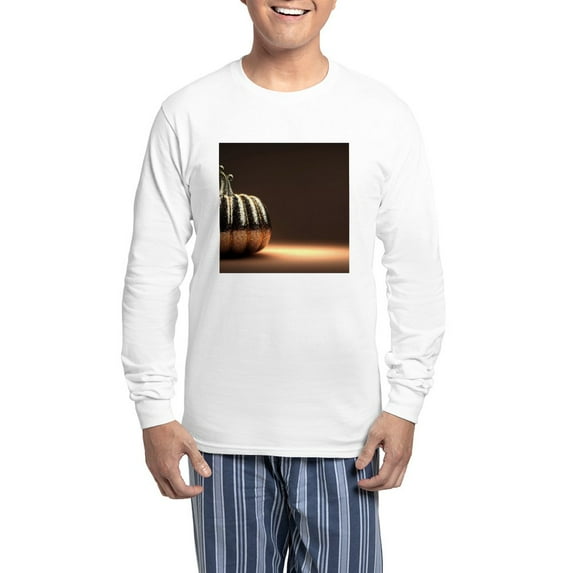 CafePress - Glitter Pumpkin - Men's Long Sleeve Light Pajama Set