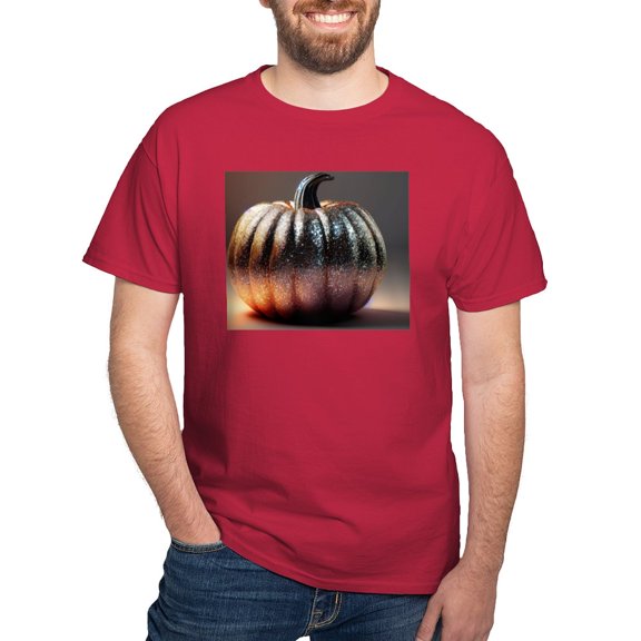 CafePress - Glitter Pumpkin Men's Value T Shirt - Men's Classic Graphic Cotton T-Shirt