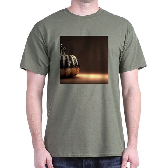 CafePress - Glitter Pumpkin Men's Value T Shirt - Men's Classic Graphic Cotton T-Shirt