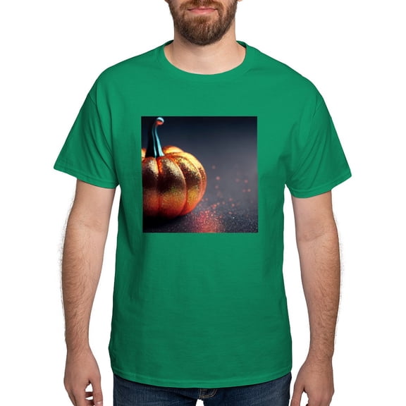 CafePress - Glitter Pumpkin Men's Value T Shirt - Men's Classic Graphic Cotton T-Shirt