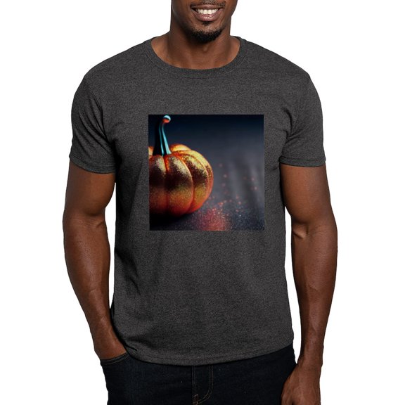 CafePress - Glitter Pumpkin Men's Value T Shirt - Men's Classic Graphic Cotton T-Shirt