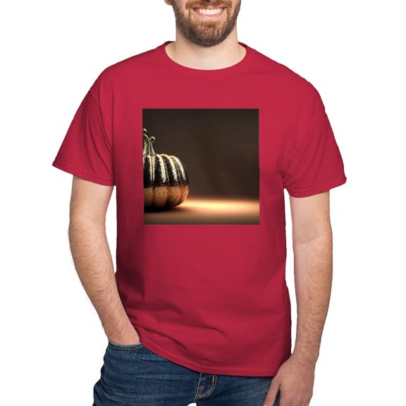 CafePress - Glitter Pumpkin Men's Value T Shirt - Men's Classic Graphic Cotton T-Shirt