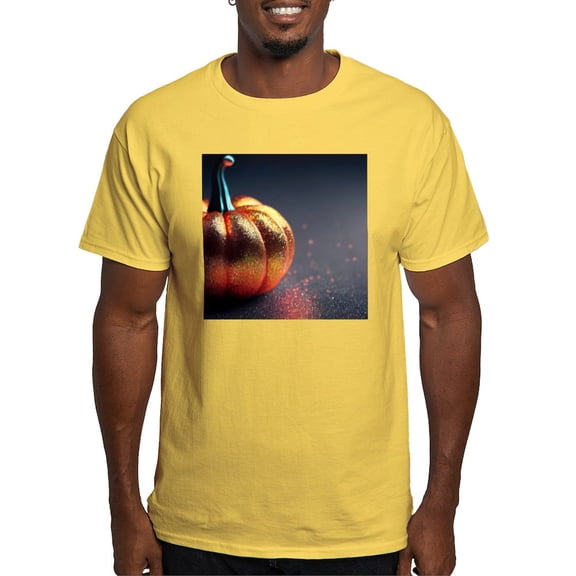 CafePress - Glitter Pumpkin Men's Value T Shirt - Men's Classic Graphic T-Shirt