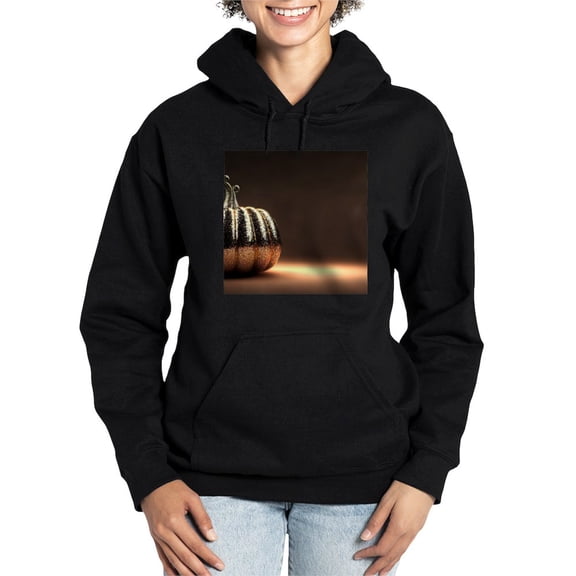 CafePress - Glitter Pumpkin - Pullover Hoodie, Classic & Comfortable Hooded Sweatshirt