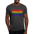 thumbnail image 1 of CafePress - Glitter Rainbow Pride Flag Dark T Shirt - Men's Classic Graphic Cotton T-Shirt, 1 of 4