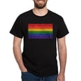 thumbnail image 1 of CafePress - Glitter Rainbow Pride Flag Dark T Shirt - Men's Classic Graphic Cotton T-Shirt, 1 of 4