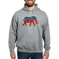 thumbnail image 1 of CafePress - Glitter Republican Elephant Hooded Sweatshirt - Pullover Hoodie, Hooded Sweatshirt, 1 of 4