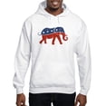 thumbnail image 1 of CafePress - Glitter Republican Elephant Hooded Sweatshirt - Pullover Hoodie, Hooded Sweatshirt, 1 of 4