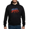 thumbnail image 1 of CafePress - Glitter Republican Elephant Hoodie (Dark) - Pullover Hoodie, Classic, Comfortable Hooded Sweatshirt, 1 of 4