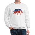 thumbnail image 1 of CafePress - Glitter Republican Elephant Sweatshirt - Crew Neck Sweatshirt, 1 of 4