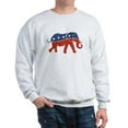 thumbnail image 1 of CafePress - Glitter Republican Elephant Sweatshirt - Crew Neck Sweatshirt, 1 of 4
