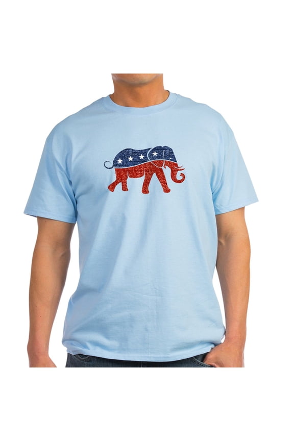 - Glitter Republican Elephant T Shirt - Men's Classic Graphic T-Shirt