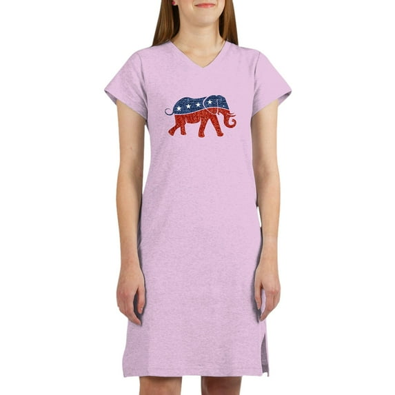 CafePress - Glitter Republican Elephant - Women's Nightshirt