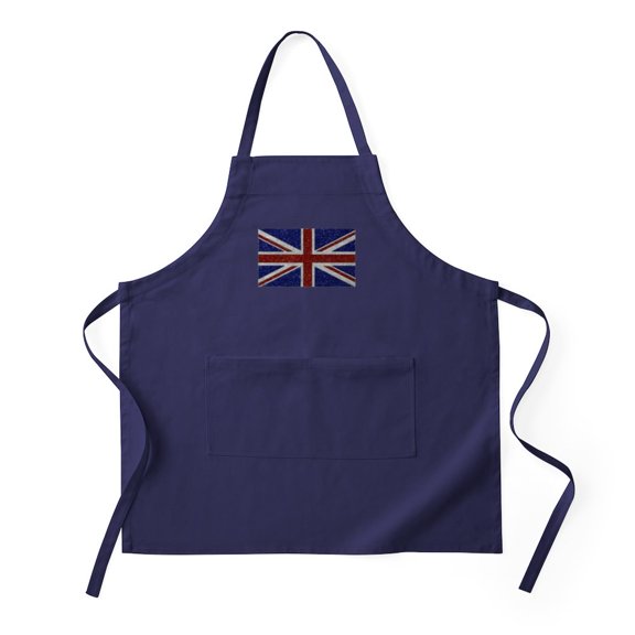 CafePress - Glitters Shiny Sparkle Union Jack Flag Apron (Dark - Kitchen Apron with Pockets, Grilling Apron, Baking Apron
