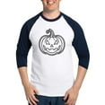 thumbnail image 1 of CafePress - Glittery Pumpkin - Cotton Baseball Jersey, 3/4 Raglan Sleeve Shirt, 1 of 4