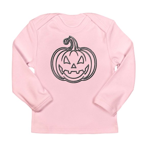 CafePress - Glittery Pumpkin Long Sleeve Infant T Shirt - Long Sleeve Infant T-Shirt