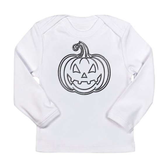 CafePress - Glittery Pumpkin Long Sleeve Infant T Shirt - Long Sleeve Infant T-Shirt