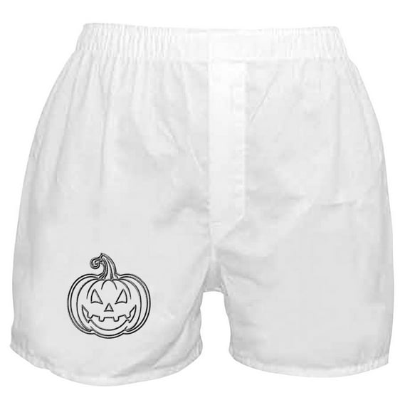 CafePress - Glittery Pumpkin - Men's Novelty Boxer Shorts